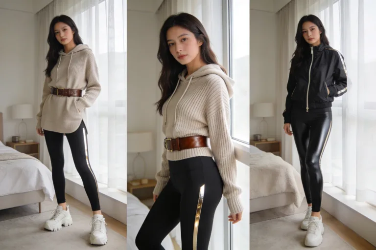 Leggings Outfit Ideas with Hoodies and Jackets: Cozy Chic Fits