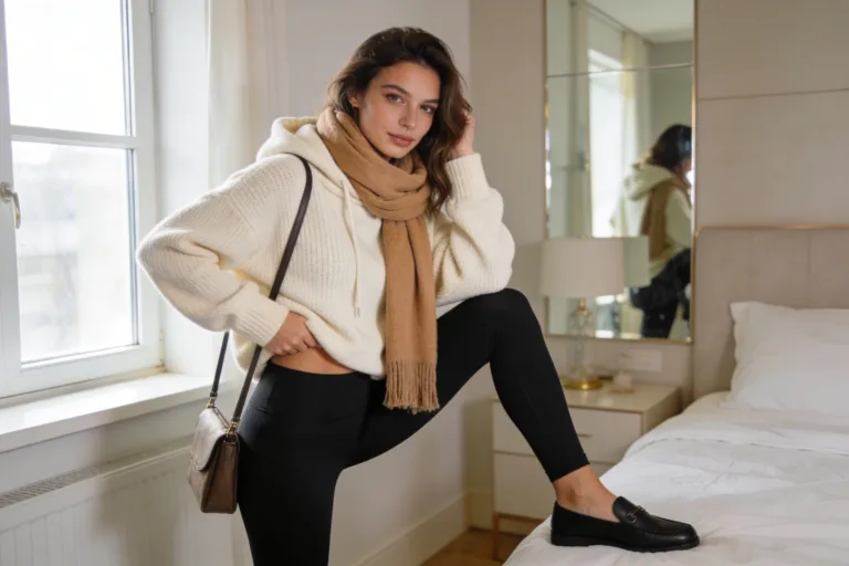 Cute Airport Outfit Ideas Featuring Leggings: Effortless Chic