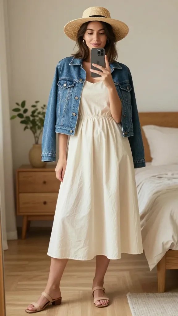 Cropped Calf-Dress & Sandal Duo That Feels Like a Breath of Fresh Air