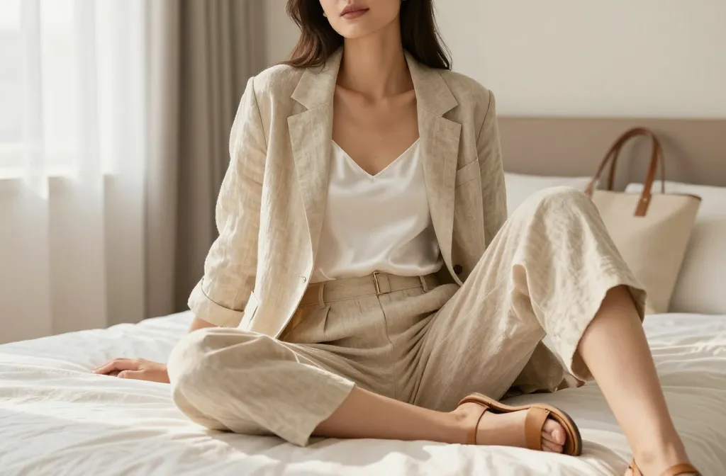 Polished Yet Comfortable Summer Outfit Inspiration: Luxe & Light Vibes