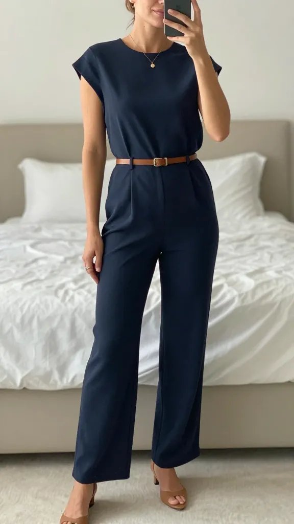 Tailored Jumpsuit, Breathable Edges: One-Piece, All-Day Wow