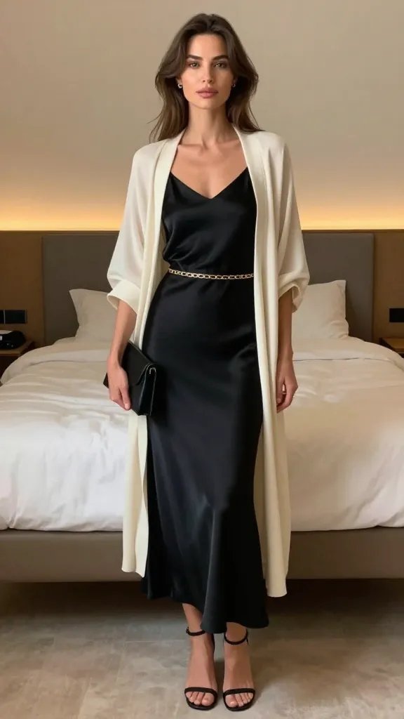 Breathable Slip Dress with Subtle Drama