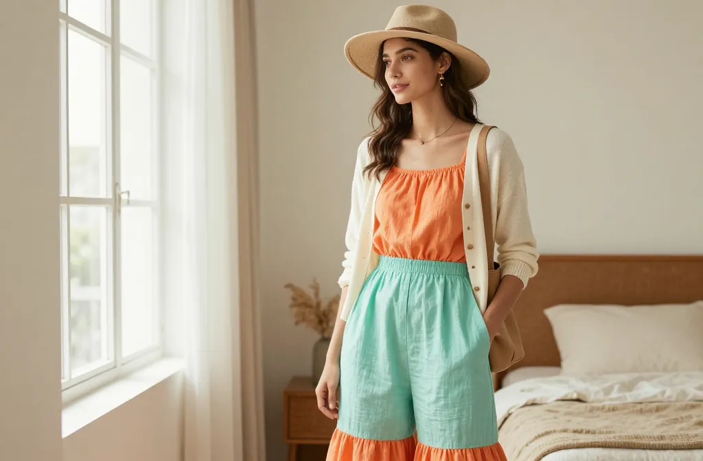 Colourful Summer Looks Balanced with Neutral Pieces: Chic Wardrobe Inspo