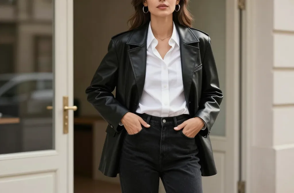 10 Smart Casual Outfit Ideas Using Leather Jackets: Chic Street Edit