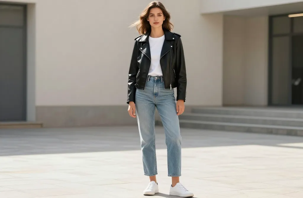 10 Spring Outfit Inspiration with Lightweight Leather Jackets You’Ll Love
