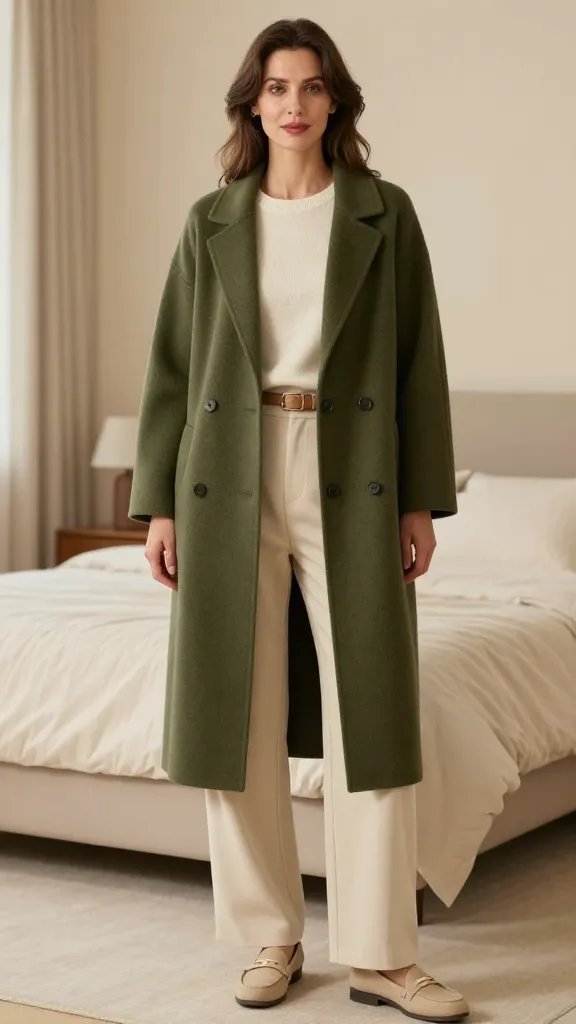 Plein Air Green: Soft Olive With Cream Accents