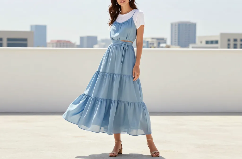9 Cute Summer Outfits Featuring Romantic Maxi Dresses: Summer Chic