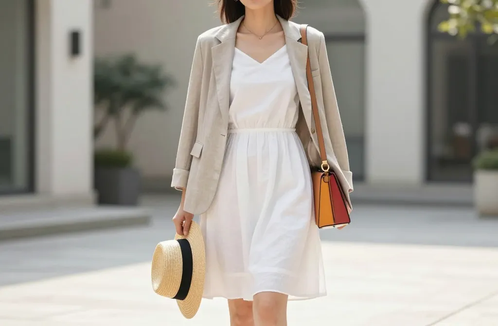 8 Modest Fashion Outfits Using White Summer Dresses That Shine