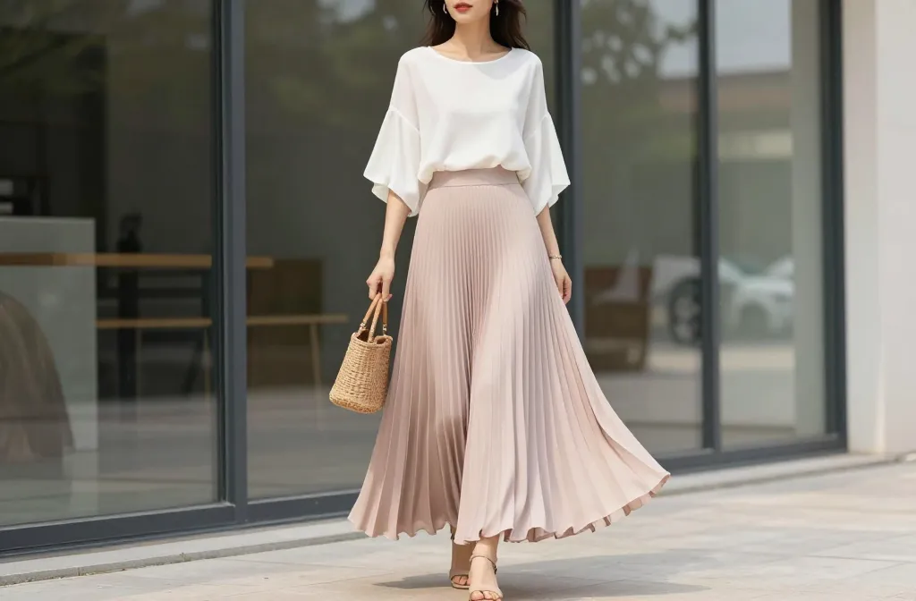 9 Spring Dress Outfits Styled with Long Skirts: Chill-Chic Looks