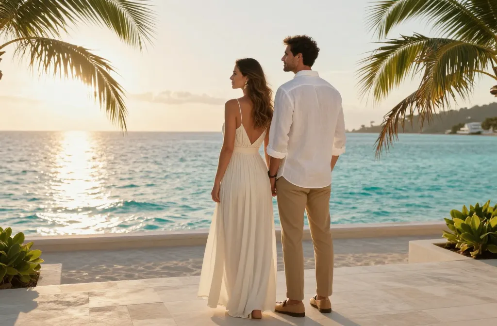 9 Resort Chic Attire Looks for Newlyweds: Sunset to White Dream