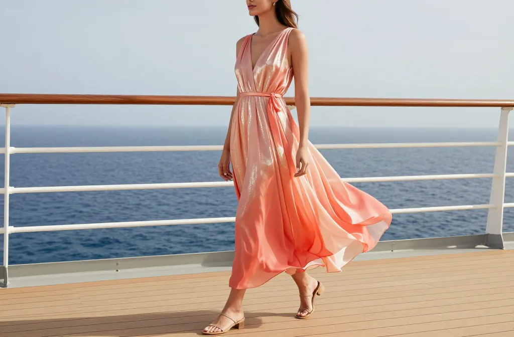 10 Cruise Outfit Ideas Featuring Vacation Dresses: Sunset to Sea Glam