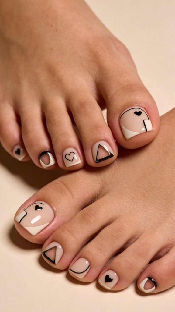 Negative Space Toes For Subtle Edge
