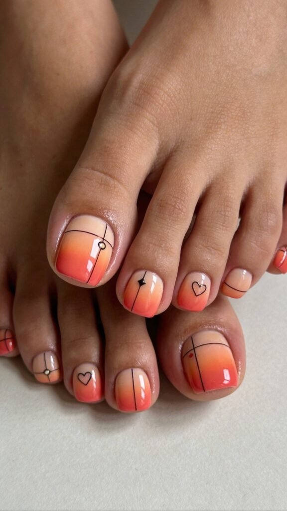 Coral Sunset Gradient For Beach Vibes