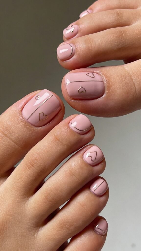 Classic Baby Pink Nude Oomph - Soft Pink Pedicure Toe Nails