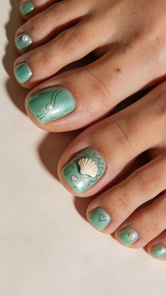 Mermaid Mint Mani