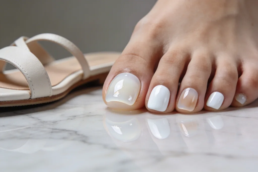14 Soft White Pedicure Nails for a Fresh Modern Look: Chic Ideas