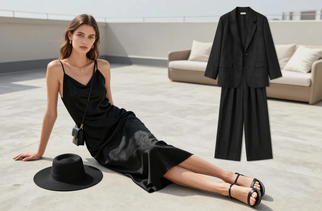 8 Black Summer Looks That Feel Minimal: Chic & Chill