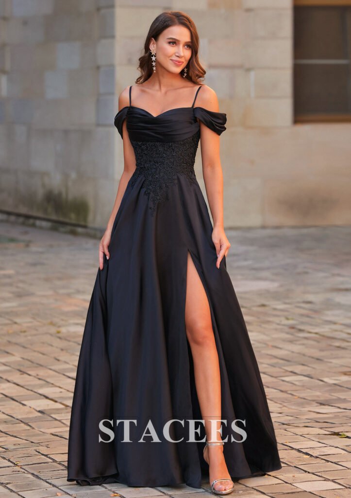 Off-the-Shoulder Prom Dress
