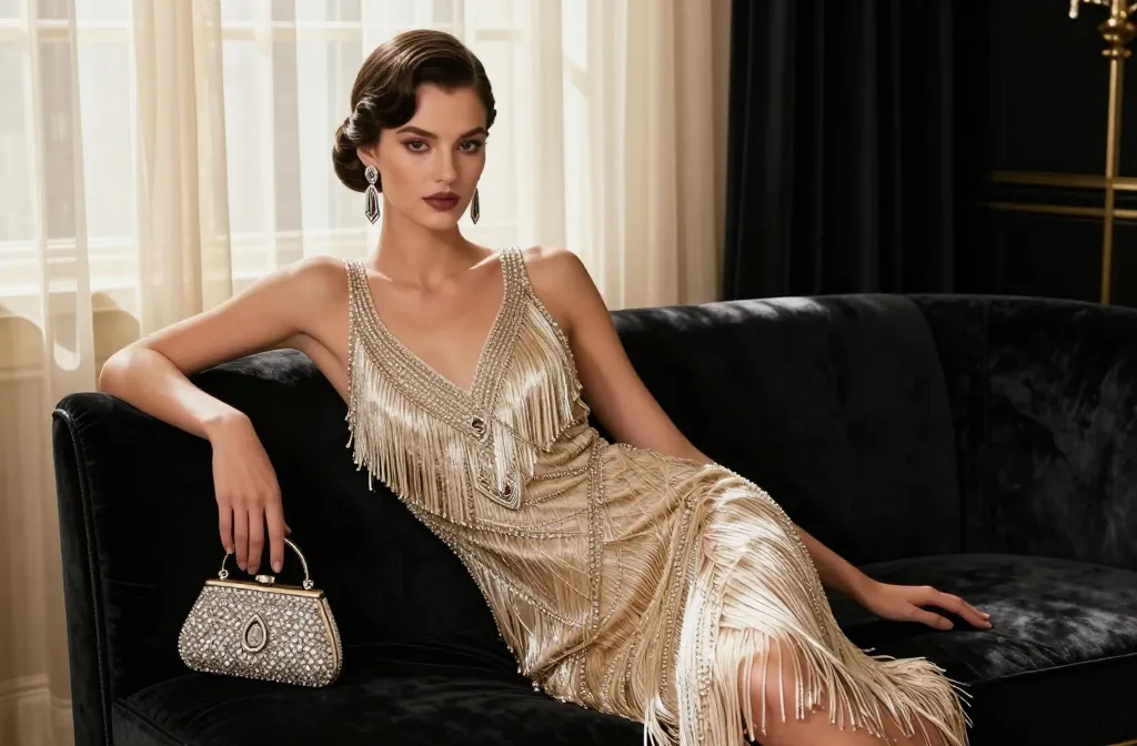 12 1920s Evening Gowns That Give Gatsby Vibes: Glitzy Picks