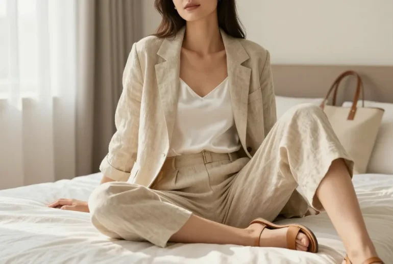 Polished Yet Comfortable Summer Outfit Inspiration: Luxe & Light Vibes