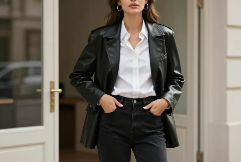 10 Smart Casual Outfit Ideas Using Leather Jackets: Chic Street Edit