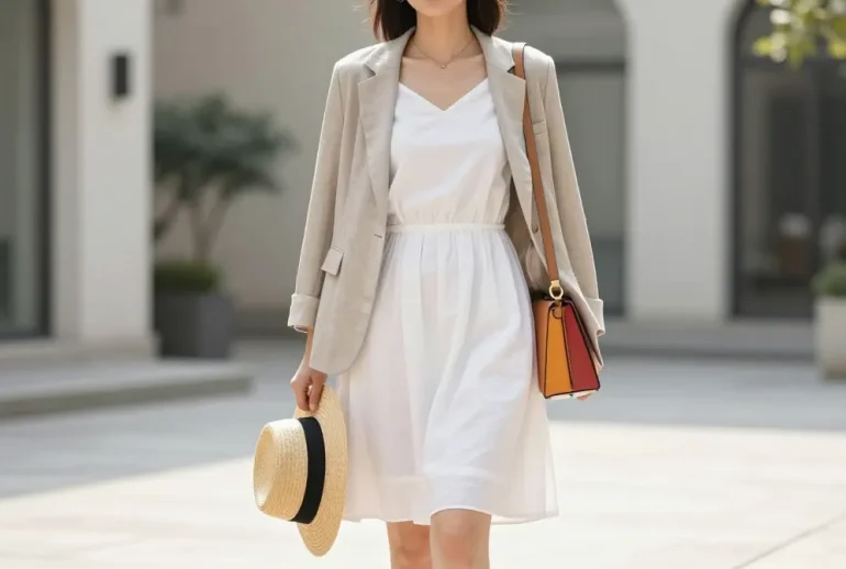8 Modest Fashion Outfits Using White Summer Dresses That Shine