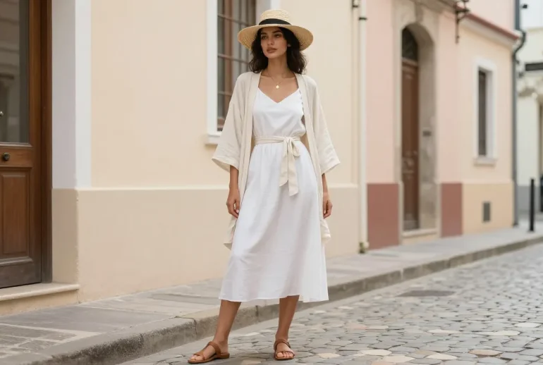 8 European Summer Outfits Styled with White Dresses You'Ll Love