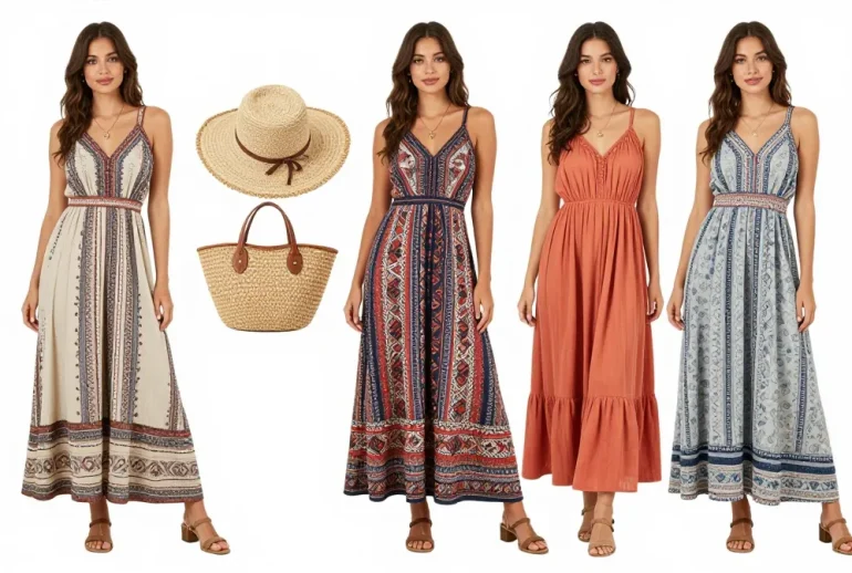 10 Cute Summer Outfits Featuring Boho Maxi Dresses You’Ll Love