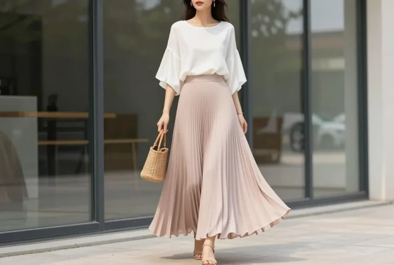 9 Spring Dress Outfits Styled with Long Skirts: Chill-Chic Looks