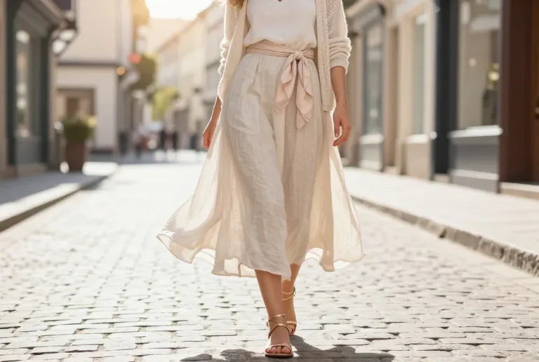 10 European Summer Outfits Styled with Long Skirts: Chic & Cool