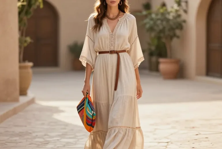8 Boho Maxi Dress Outfit Ideas for Warm Evenings: Vibes Only