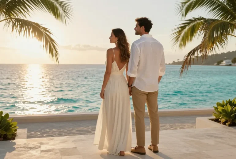 9 Resort Chic Attire Looks for Newlyweds: Sunset to White Dream
