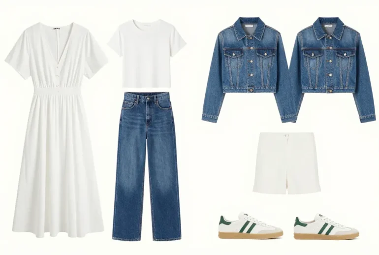 12 White Midi Dress and Cropped Denim Jacket Ideas You Need to Try Now — Must-See Looks