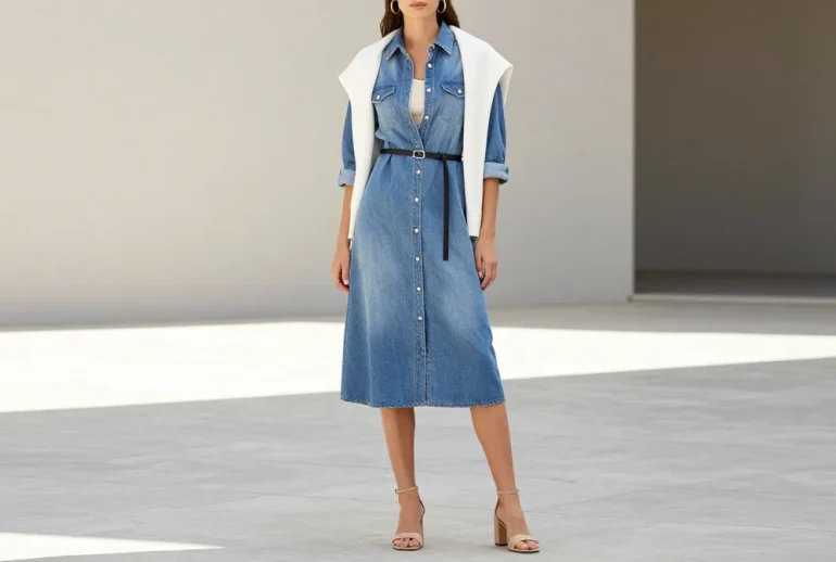 10 Clean Girl Denim Dress Outfits to Copy Right Now: Must-See Looks