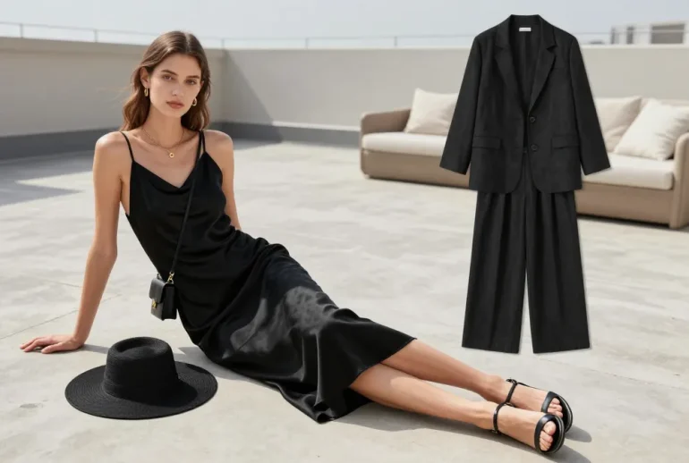 8 Black Summer Looks That Feel Minimal: Chic & Chill