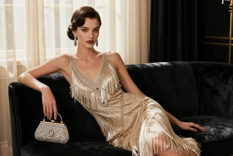 12 1920s Evening Gowns That Give Gatsby Vibes: Glitzy Picks