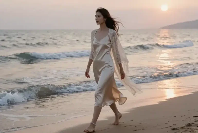 13 Romantic Beach Wedding Dresses for Sunset Weddings: Glow-Glam Gowns