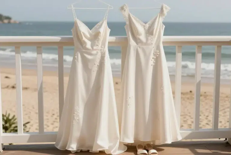 14 Elegant Beach Wedding Dresses for Coastal Brides to Wow Guests