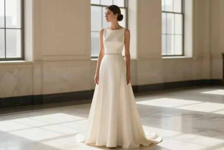 10 Classy Courthouse Wedding Dresses for a Simple Ceremony: Effortless Chic