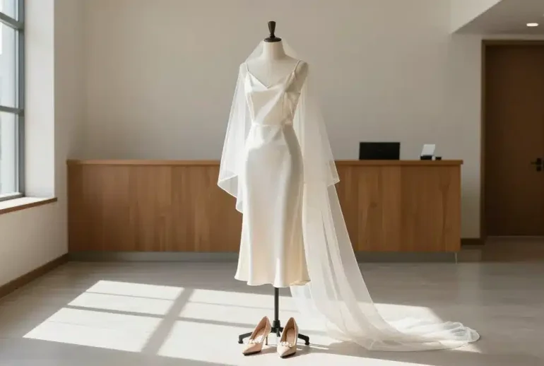 12 Courthouse Wedding Dresses That Are Chic & Simple: Effortless Elegance