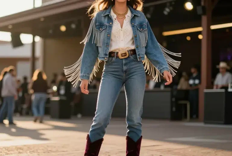 11 Country Concert Outfit Inspo Looks Inspired by Nashville: Glam on Rails