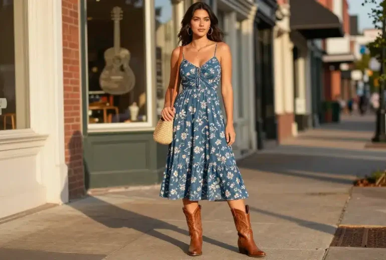 10 Cute Nashville Outfits That Look Amazing with Cowboy Boots: Chic Picks