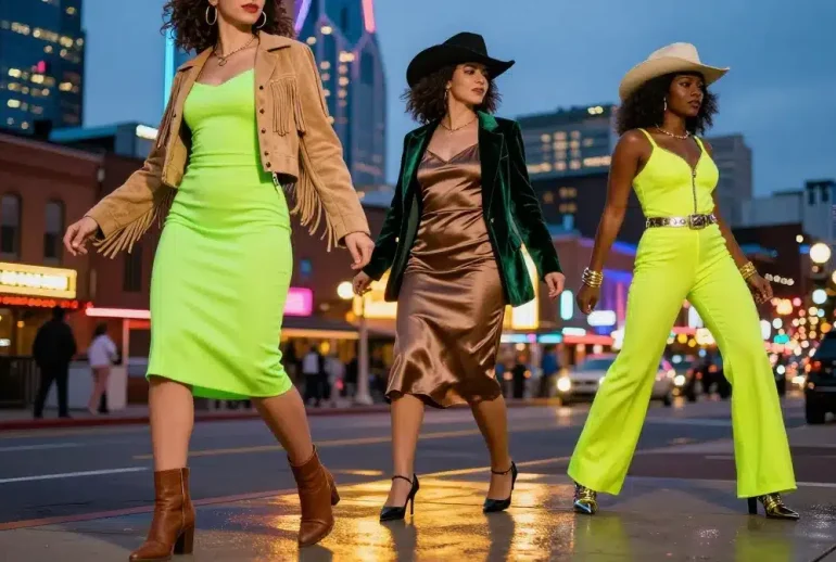 10 Nashville Night Out Outfit Ideas Perfect for Honky Tonks: Neon Nights Ready